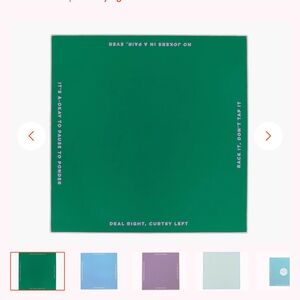 Green Game Mat with White Text